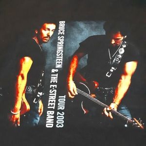 RARE! BRUCE SPRINGSTEEN TOUR 2003 CONCERT T SHIRT BLACK XL